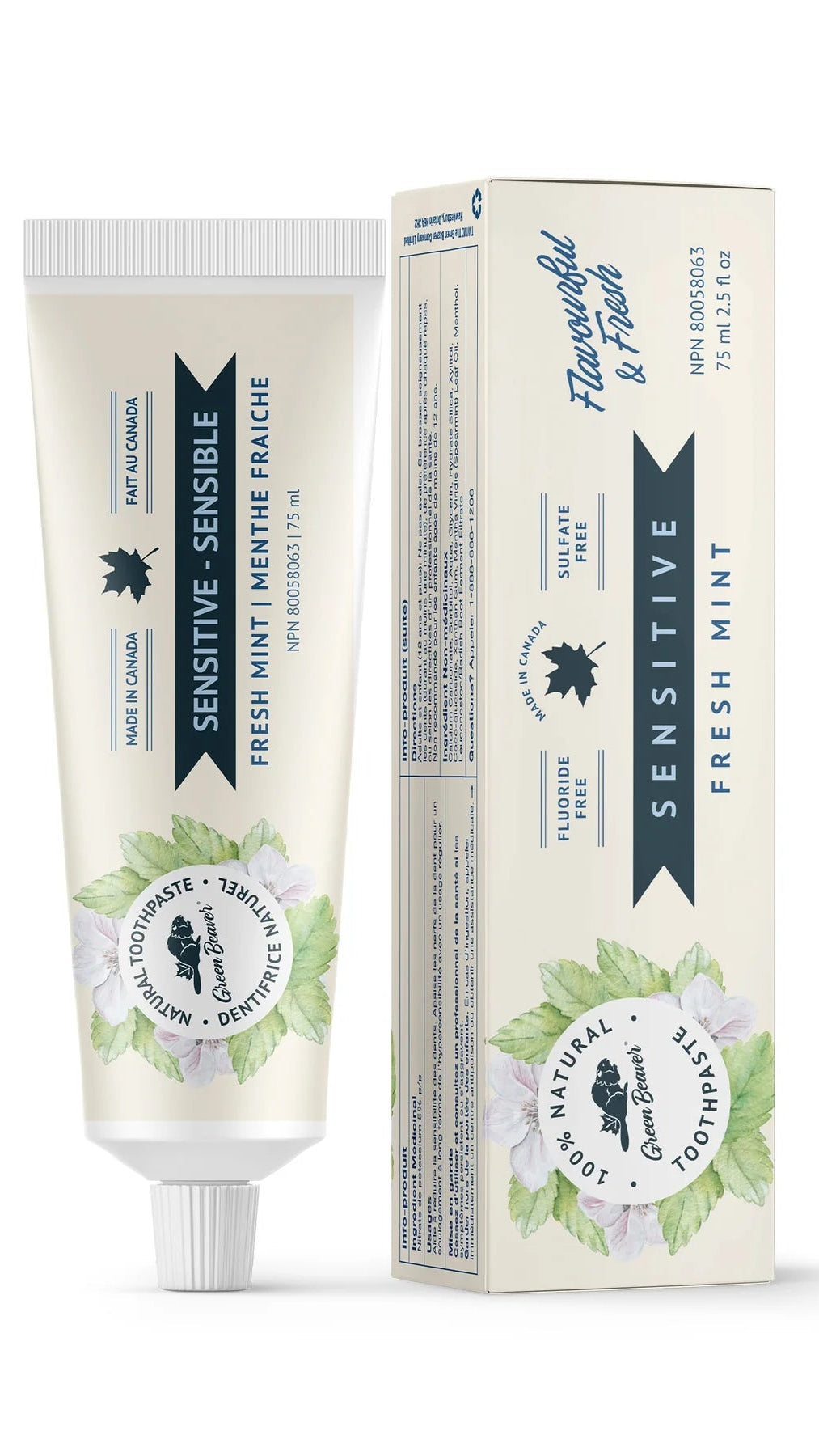 Green Beaver Toothpaste - Sensitive Fresh Mint