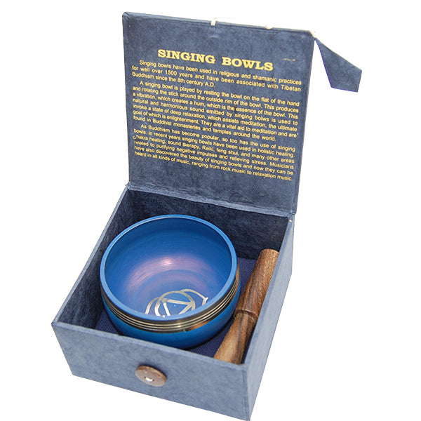 Singing Bowl Gift Set - Indigo, Third Eye Chakra