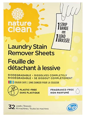 Nature Clean Laundry Stain Remover Sheets