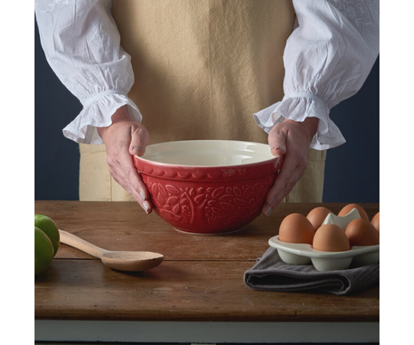 Mason Cash Forest Mixing Bowl 1.0L Hedgehog, Red