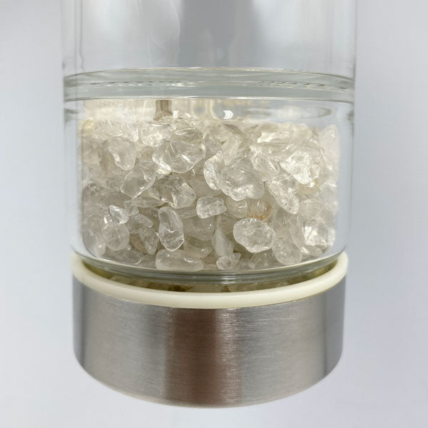 Zenature Infuser Water Bottle - Clear Quartz