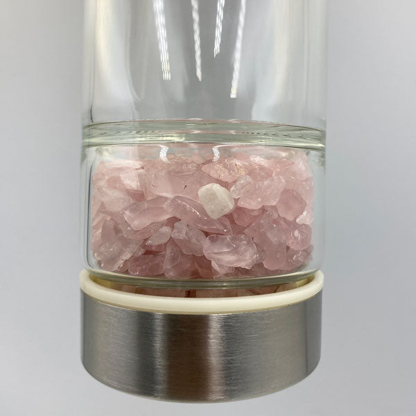 Zenature Infuser Water Bottle - Rose Quartz