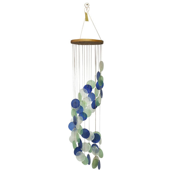 Shell Chimes Spiral - Green / Blue