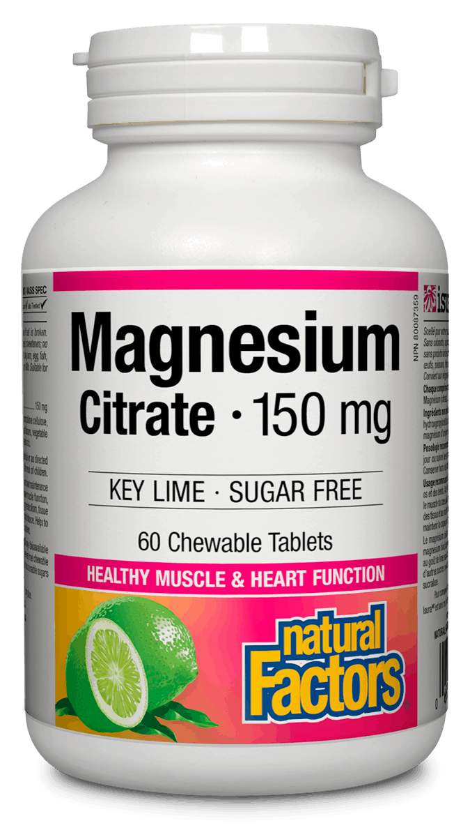 Magnesium Citrate 150mg Chewable Tablets
