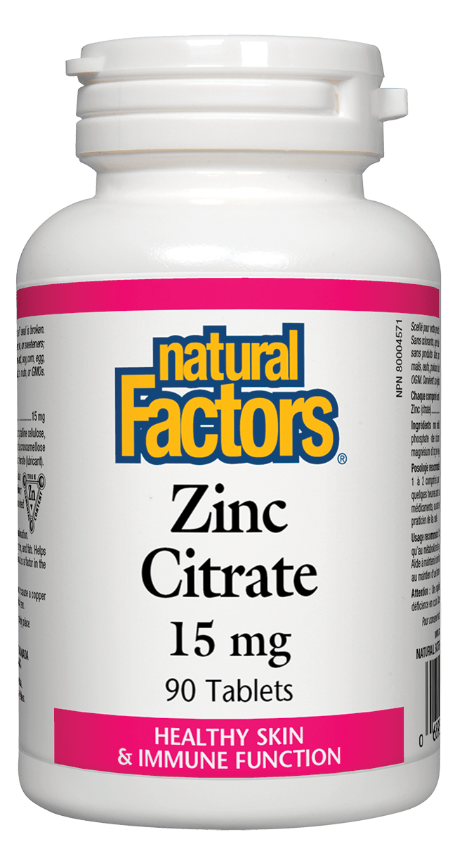 Zinc Citrate 15 mg - 90 Tablets