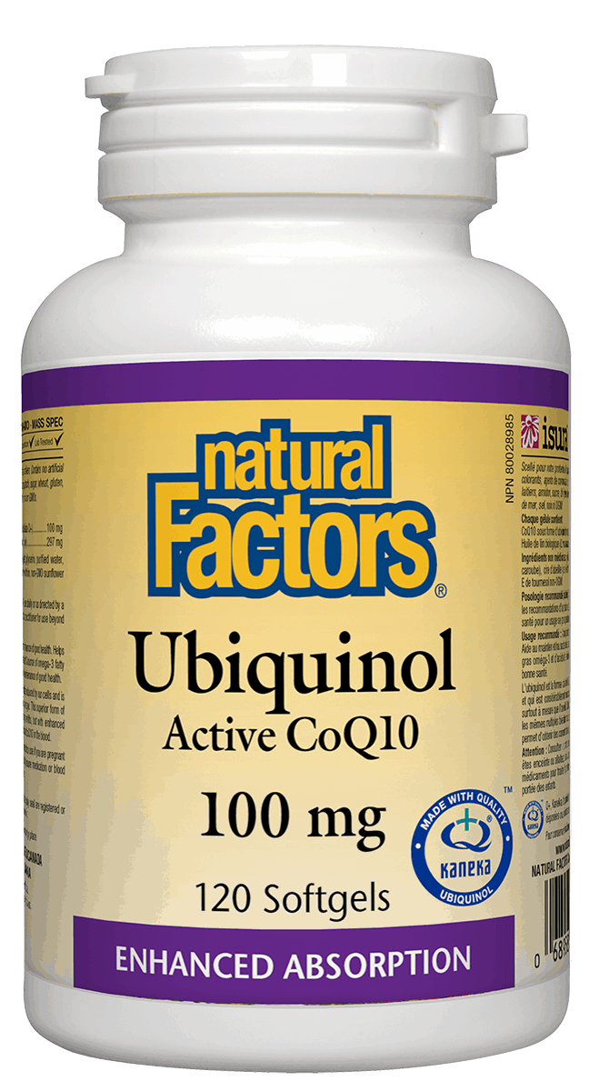 Ubiquinol QH® Active CoQ10 100mg 120 Capsules