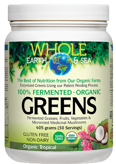Fermented Organic Greens - Tropical, Chocolate, or Unflavoured