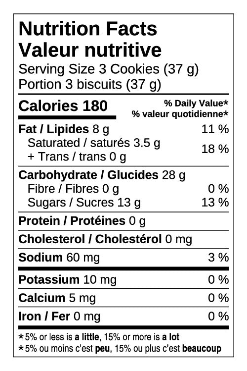 Cookies - Vanilla Sandwich Creme (GF)