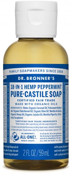 Castile Liquid Soap - Peppermint 59ml