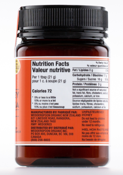 Raw Manuka Honey - KFACTOR 16 - 500g