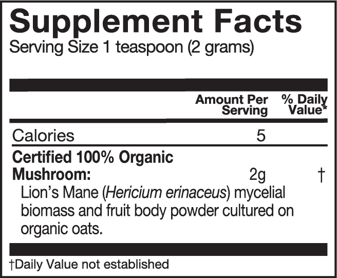 OM Lion's Mane Mushroom Powder