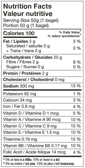 Bagel Thins, Everything (GF) (V) *FROZEN*