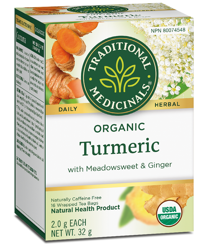 Turmeric with Meadowsweet & Ginger Organic Herbal Tea