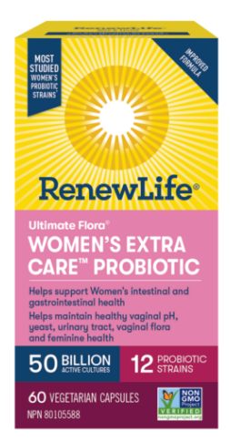 ULTIMATE FLORA® WOMEN’S EXTRA CARE™ PROBIOTIC, 50 BILLION ACTIVE CULTURES, 60 SHELF-STABLE CAPSULES