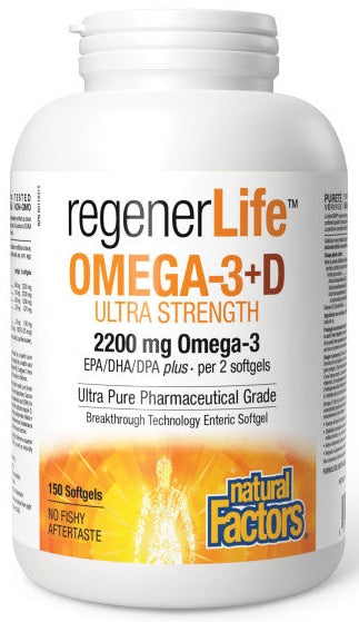RegenerLife Omega-3 + Vitamin D Ultra Strength