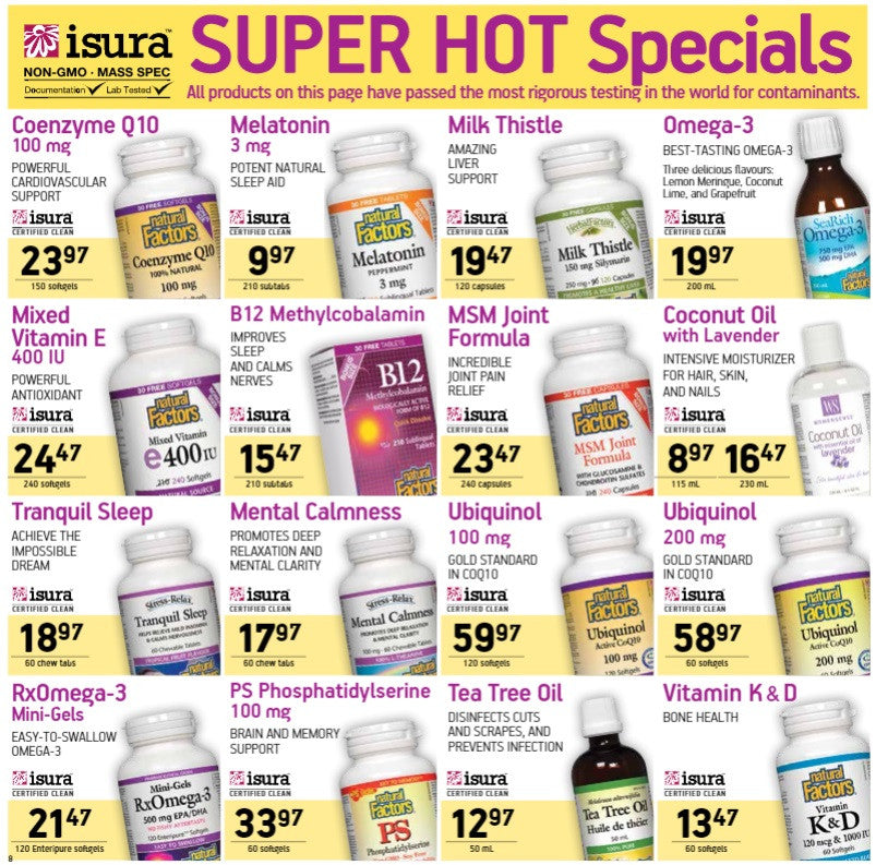 Natural Factors & Assured Natural Flyer Sale!