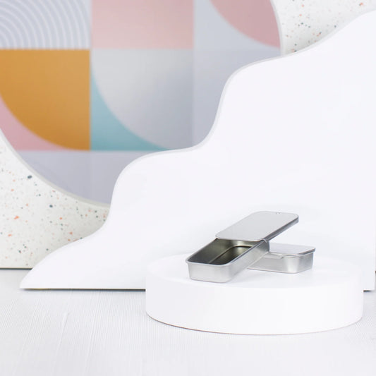 Metal Jar, 7.5ml Slide-Top Rectangle