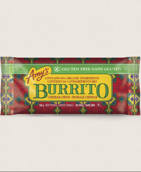 Amy's Burrito Bean, Rice, & Cheese GF *FROZEN*