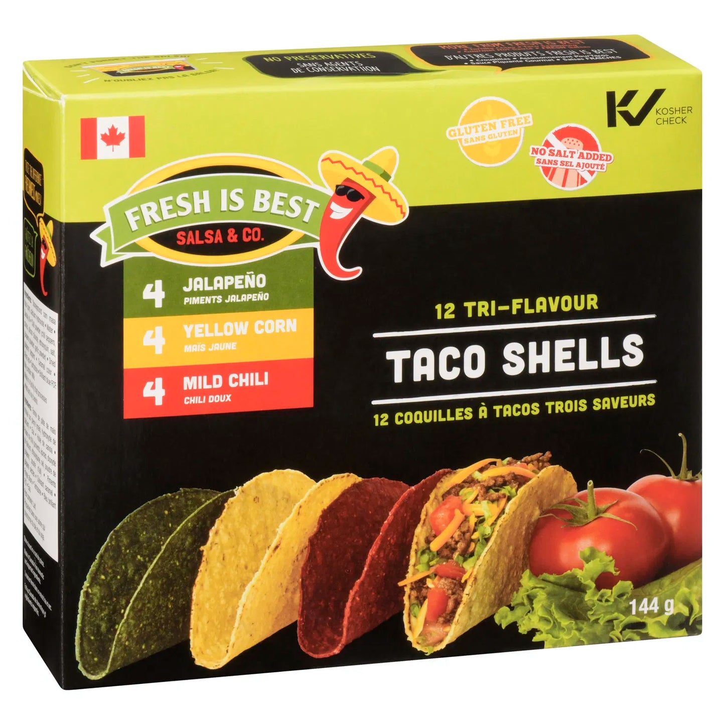 Fresh is Best Tri-Flavour Taco Shells