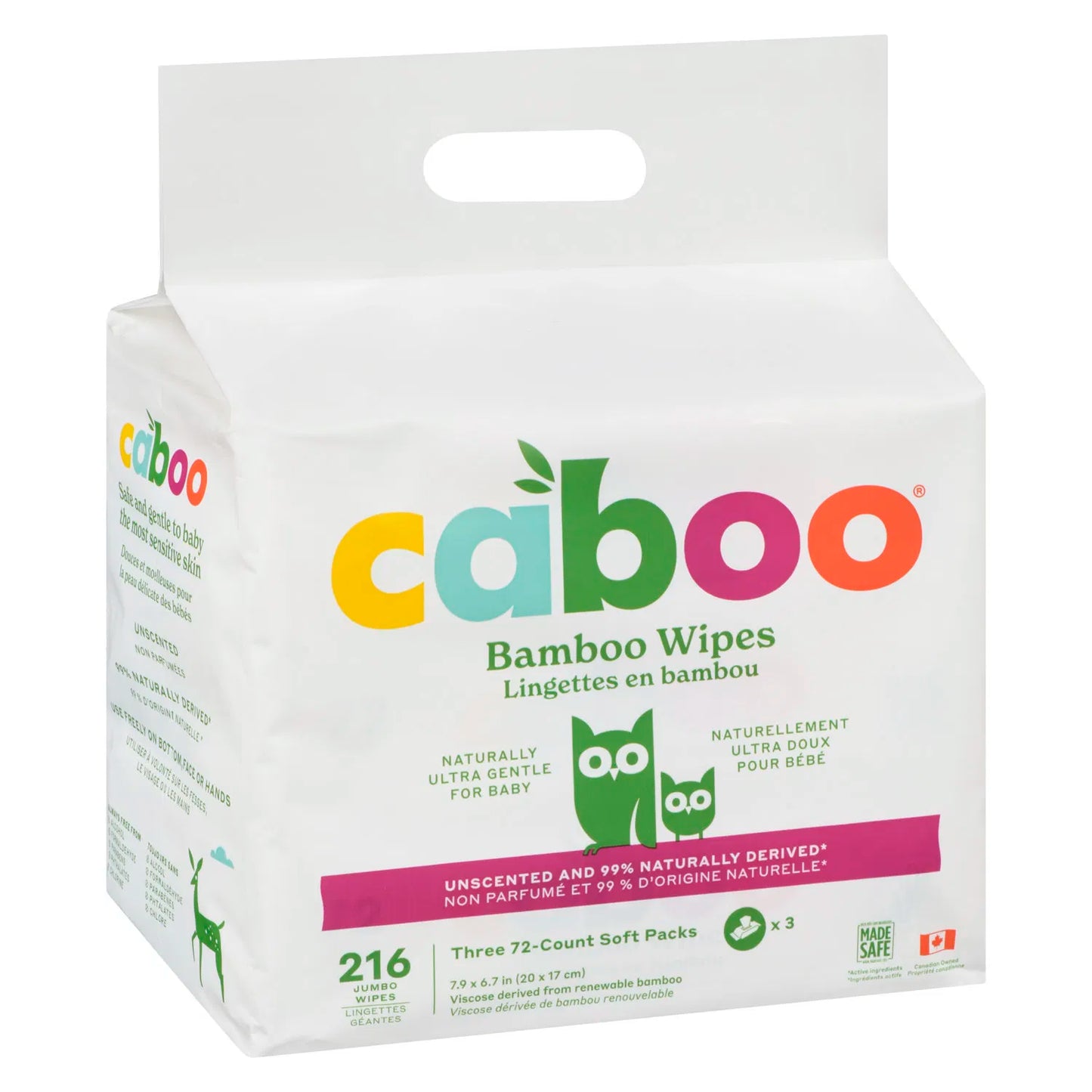 Bamboo Baby Wipes, Jumbo, Unscented