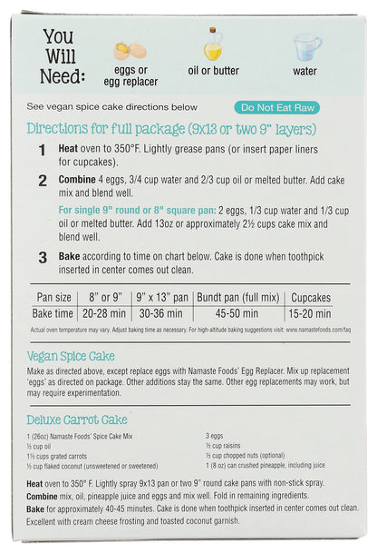 Spice Cake Mix GF