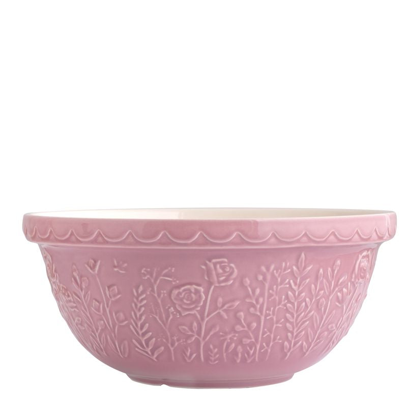 Mason Cash Meadow Mixing Bowl 4.0L Rose, Pink