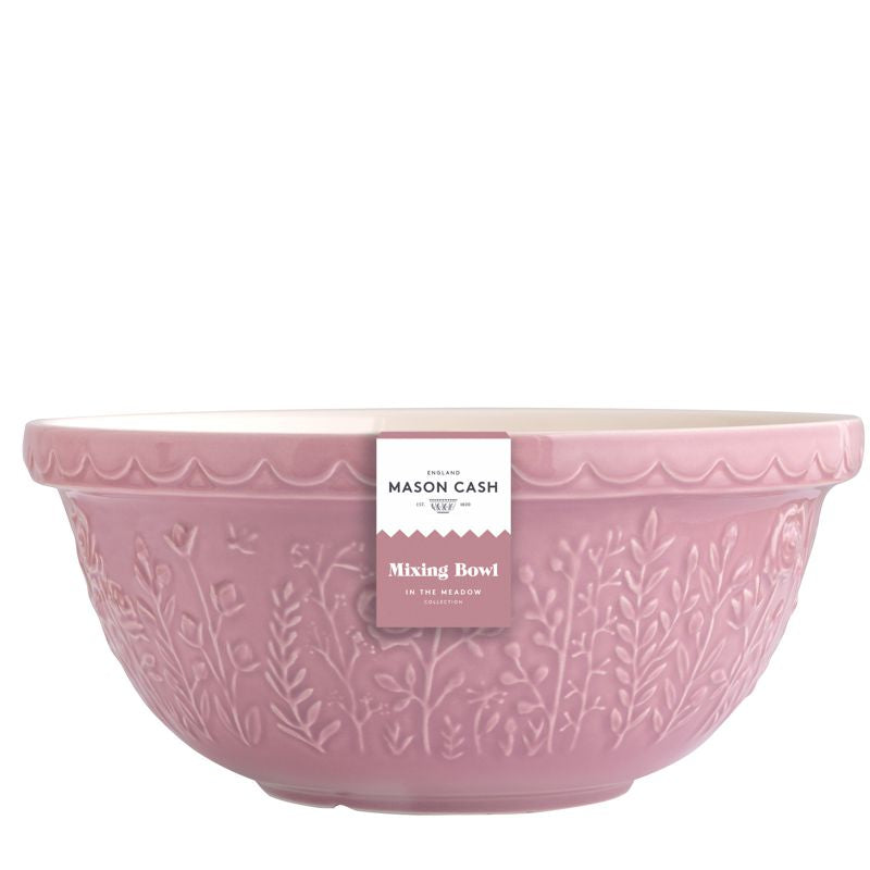Mason Cash Meadow Mixing Bowl 4.0L Rose, Pink
