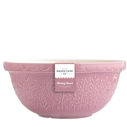 Mason Cash Meadow Mixing Bowl 4.0L Rose, Pink