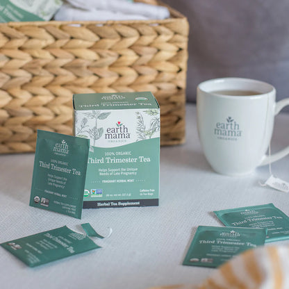 Third Trimester Organic Herbal Tea Earth Mama