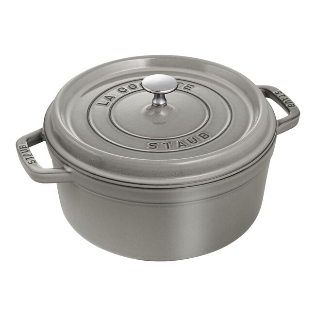 Staub la Cocotte Round Cast Iron, Graphite Grey