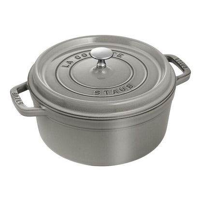 Staub la Cocotte Round Cast Iron, Graphite Grey
