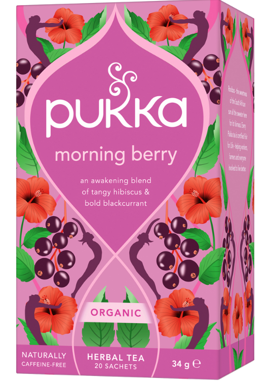 Pukka Morning Berry Organic Herbal Tea