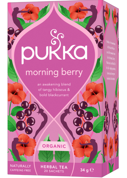 Pukka Morning Berry Organic Herbal Tea