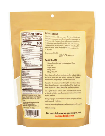 Semolina Flour, No. 1 Durum Wheat