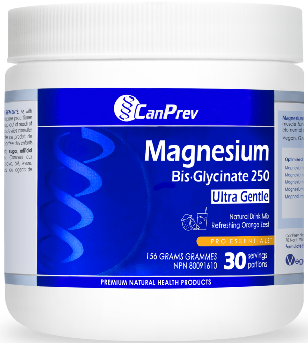 Magnesium Bisglycinate 250mg Drink Mix - 2 Flavours Available