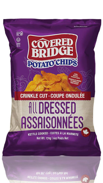 Covered Bridge Chips, All Dressed Crinkle Cut