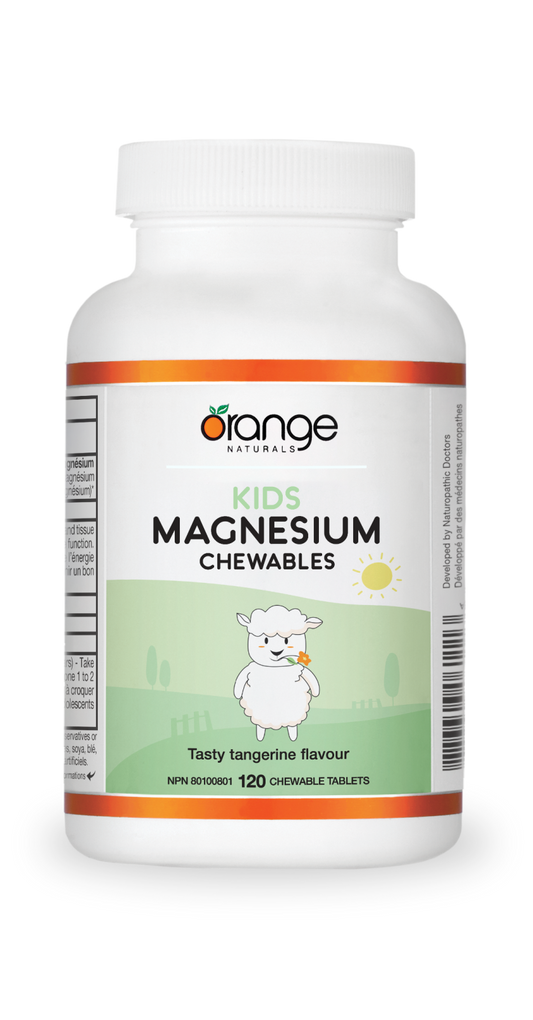 Kids Magnesium Chewables 50mg, Tangerine