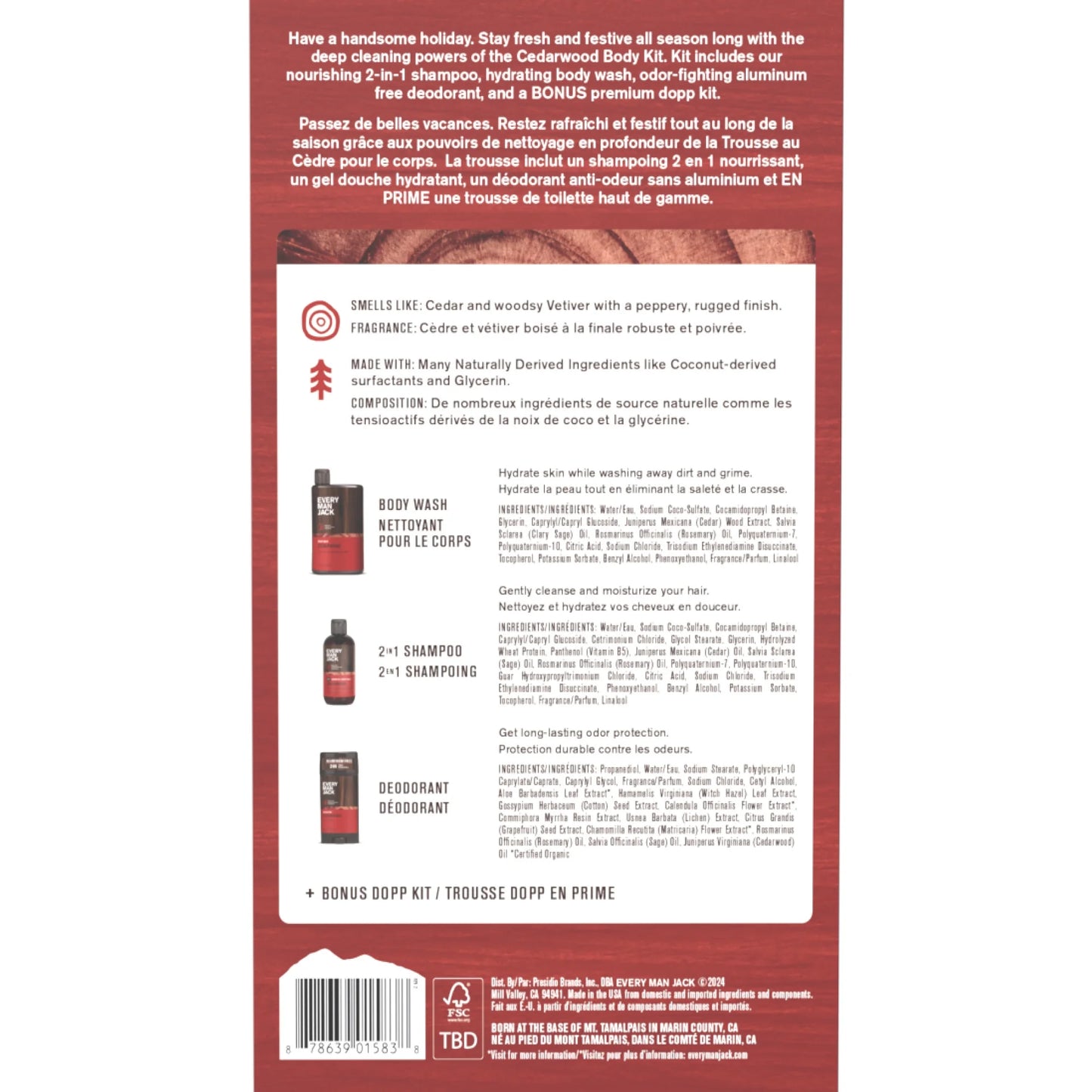 Every Man Jack Body Gift Set - Cedarwood