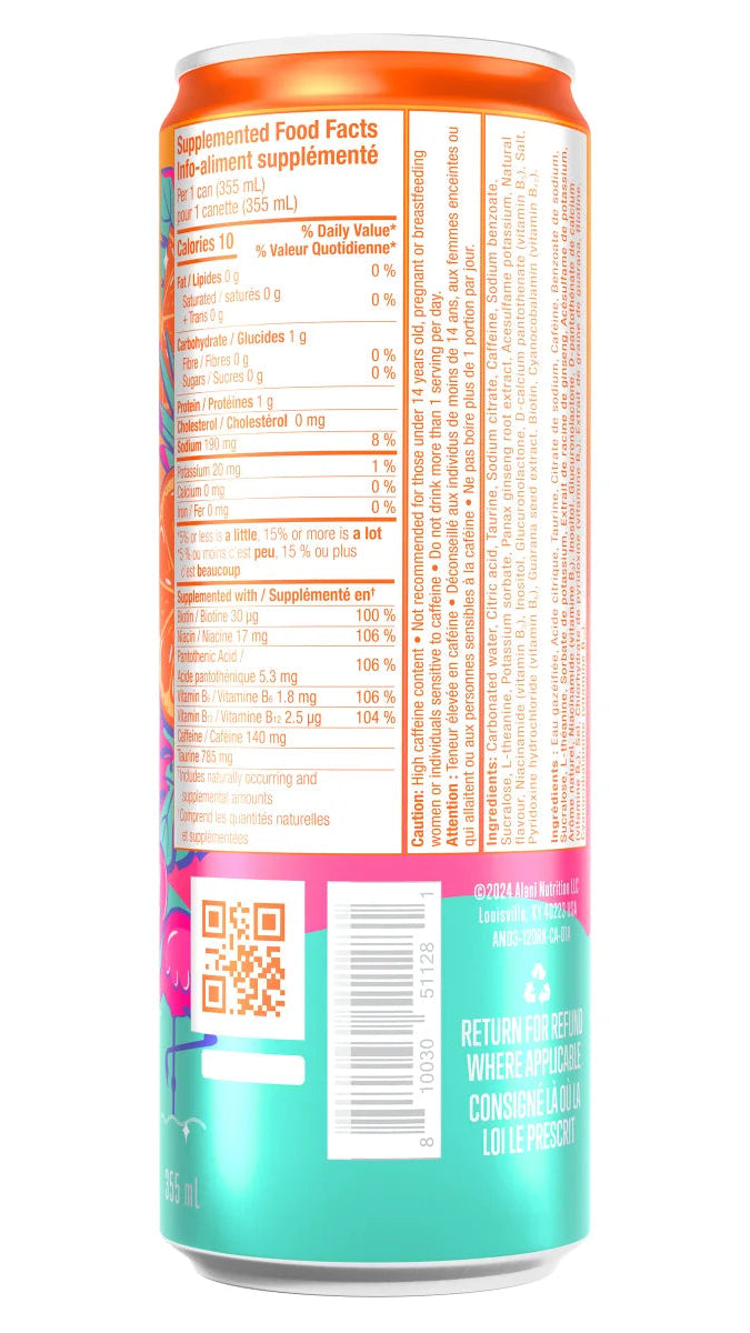 Alani Nu Energy Drink Orange Kiss