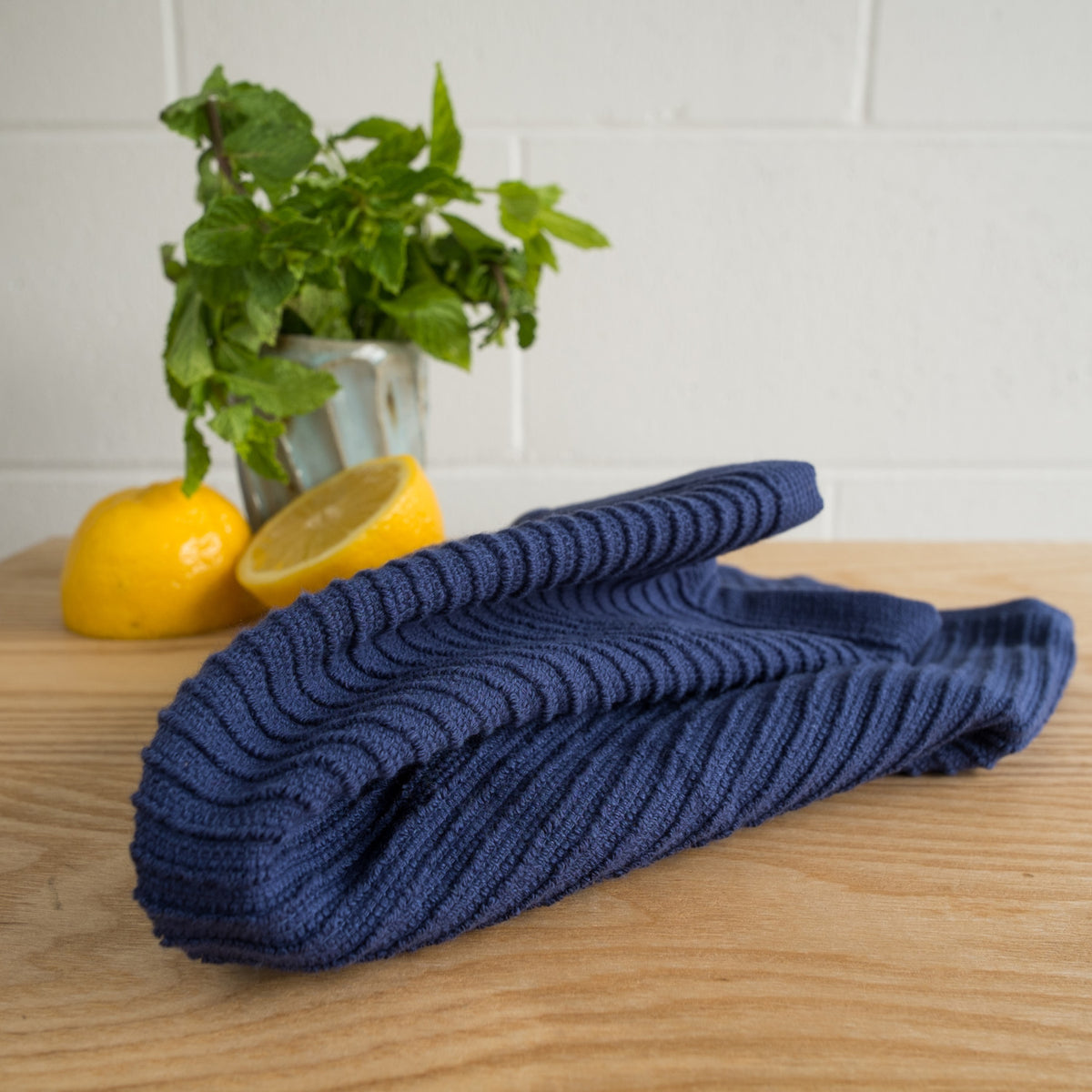 Dishcloth Ripple Indigo 2-pk