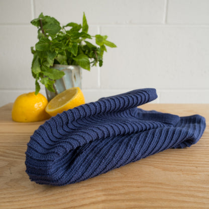 Dishcloth Ripple Indigo 2-pk