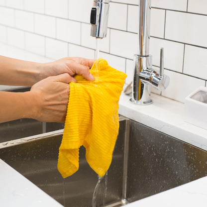 Dishcloth Ripple Lemon Yellow 2-pk