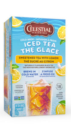 Celestial Cold Brew Iced Tea, Sweetened + Lemon