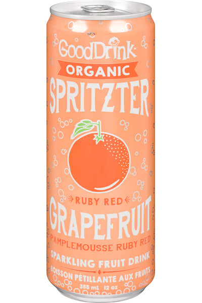 GoodDrink Organic Spritzter Ruby Red Grapefruit