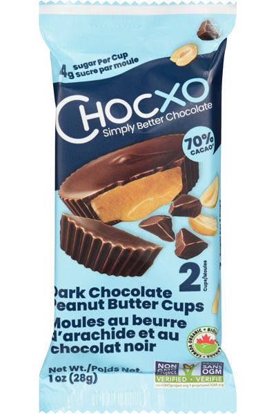 Chocxo Dark Chocolate Peanut Butter Cups (Org)