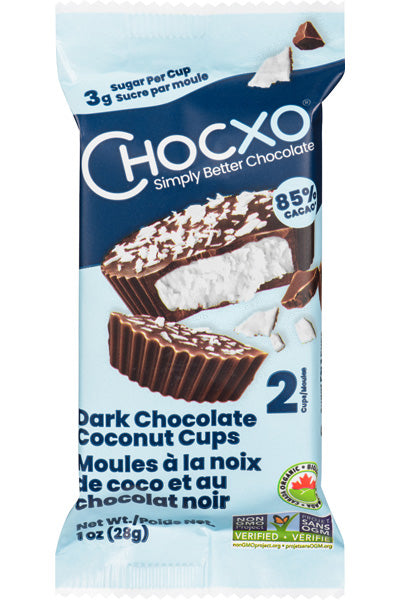 Chocxo Dark Chocolate Coconut Cups (Org)