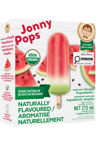Jonny Pops Popsicles Watermelon, Organic *FROZEN*