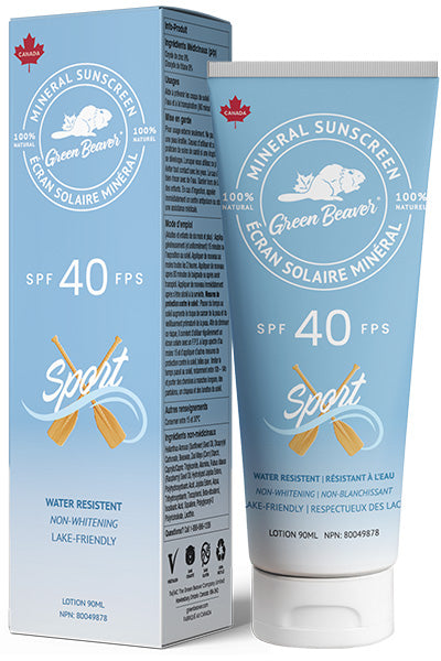 Green Beaver Natural Mineral Sunscreen Lotion SPF40 Sport