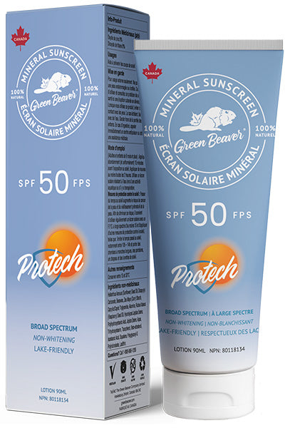 Green Beaver Natural Mineral Sunscreen Lotion SPF50 Protech