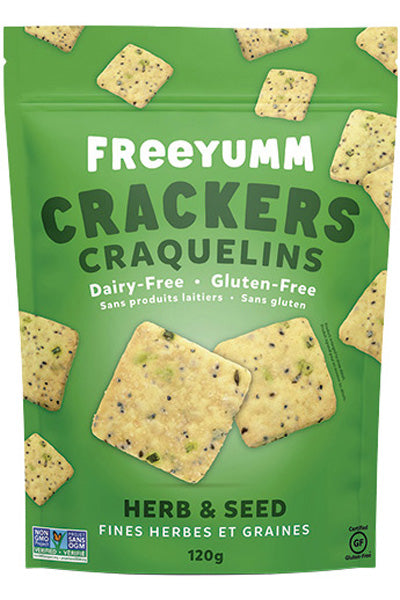 FreeYumm Herb & Seed Crackers (GF) (DF)